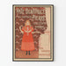 Vintage poster van tandpasta van dokter Pierre
