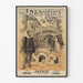 Vintage poster van de Grand Opéra Patrie van Sardou, Gallet en Paladilhe
