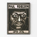 Poster portret linodruk Paul Robeson 1898-1976