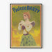 Vintage poster van Paulette Darty in historische kostuum