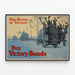 Vintage Poster Pave the Way to Victory Aankoop Verplichtingen van Overwinning — ingelijst kunstwerk aan de muur