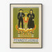 Vintage poster van kostuums en ambacht uit Pennsylvania