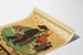 Vintage poster Pennsylvania Het kleine rode schoolgebouw