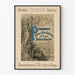 Vintage poster voor permanente kunsttentoonstelling in Berlijn