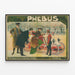 Vintage Poster Phébus Avenue de la Grande Armée Paris — framed artwork on a wall