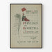 Vintage poster Phyllis in Bohemia met pauwenveer en marionet
