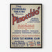 Vintage theaterposter Pinocchio Federal Theatre
