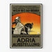 Vintage poster van de Oostenrijkse tentoonstelling Adria 1913