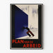 Vintage poster Plan van de Arbeid ontwerp Bauhaus