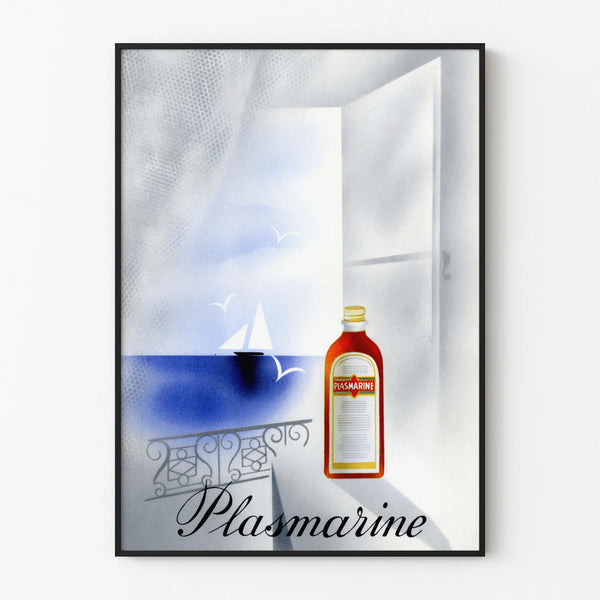 Vintage poster Plasmarine maritieme wanddecoratie