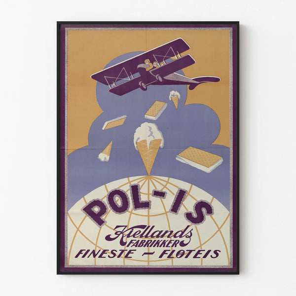 Vintage poster Pol-Is Fineste Floteis voor wanddecoratie