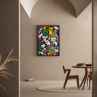 Pop Art Affiche - Dans van de Felinen