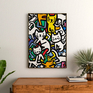 Pop Art Affiche - Dans van de Felinen