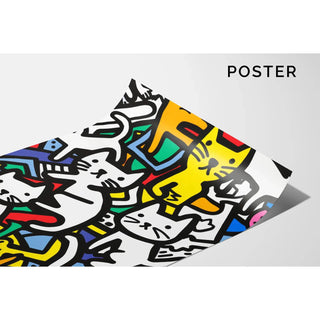 Pop Art Affiche - Dans van de Felinen