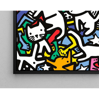 Pop Art Affiche - Dans van de Felinen