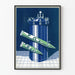Vintage reclameposter voor product POS in buisvorm