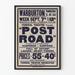 Vintage theaterposter « Post Road » Federal Theatre