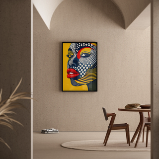 Pop Art Affiche - Pop Gezicht