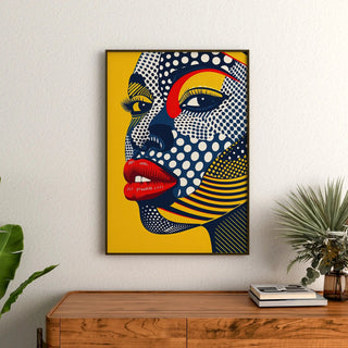 Pop Art Affiche - Pop Gezicht