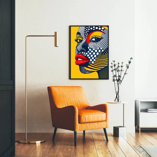 Pop Art Affiche - Pop Gezicht