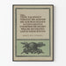 German Quote Wall Poster with Helmet and Branches