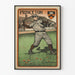 Vintage Princeton poster van een honkbalspeler