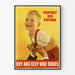 Vintage poster 'Bescherm Zijn Toekomst' - Aankoop en behoud van oorlogsobligaties