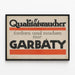 Vintage reclameposter Garbaty in het Duits — ingelijst kunstwerk aan de muur