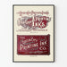 Vintage Poster Queen City Printing Ink Co. Felrood helder