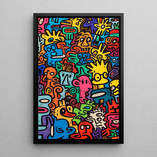 Pop Art Affiche - Univers van Figuren
