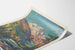 Vintage poster van Rainier National Park met Northern Pacific-trein