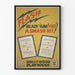 Vintage Poster Hollywood Theater Playhouse Ready Aim Fire