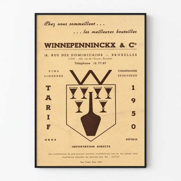 Vintage reclameposter Maison Winnepenninckx - Retro wanddecoratie
