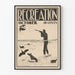 Vintage October hunting poster with shooter and dog