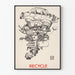 Recycled Wall Decoration Poster - Engaged and Artistic Illustration