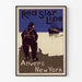 Vintage poster Red Star Line Antwerpen-New York