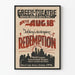 Vintage theaterposter buitenlucht Redemption van Tolstoj
