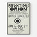 Tentoonstellingsposter Reflections Orion van Ademola Olugebefola