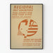 Vintage poster van regionale kunsttentoonstelling New Jersey en New York