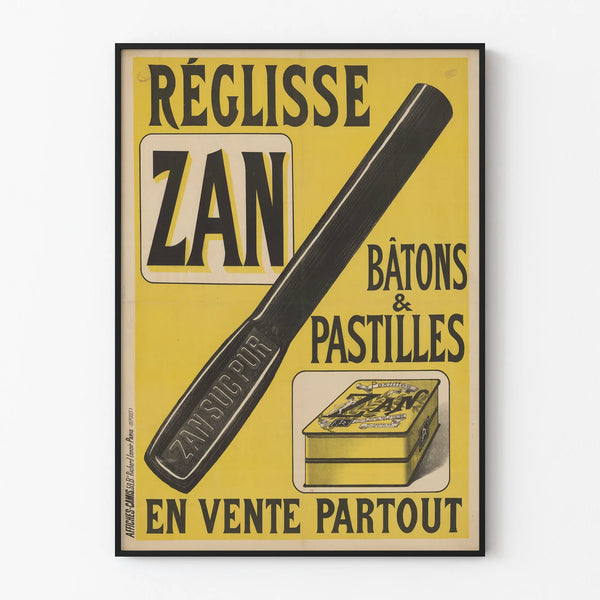 Vintage poster Dropzan - Stokjes en Pastilles