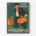 Vintage Berlin Morgenpost Poster - Travel and Subscription 1903