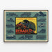Vintage Renault Billancourt poster voor alle toepassingen in autotransport — ingelijst kunstwerk aan de muur