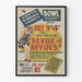 Vintage muziekposter 'Revue of Revues' Santa Barbara 1937