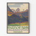 Vintage poster Rhätische Bahn - Château de Tarasp en Engadine