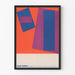 Vintage abstracte poster Richard Baringer Galerie Bertha Schaefer 1963