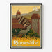 Vintage poster Riquewihr dorp Elzasser