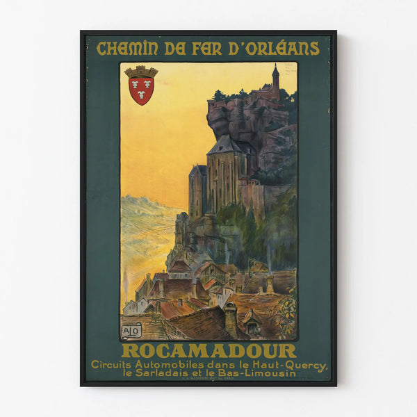 Vintage poster Rocamadour - Automobielraces Haut-Quercy en Bas-Limousin