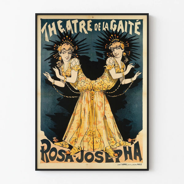 Vintage Poster Théâtre de la Gaîté Rosa-Josepha Art Nouveau