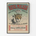 Vintage Royal Malaga poster met tijger en kroon