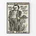Vintage poster Admiral Tom Trump - Retro wanddecoratie
